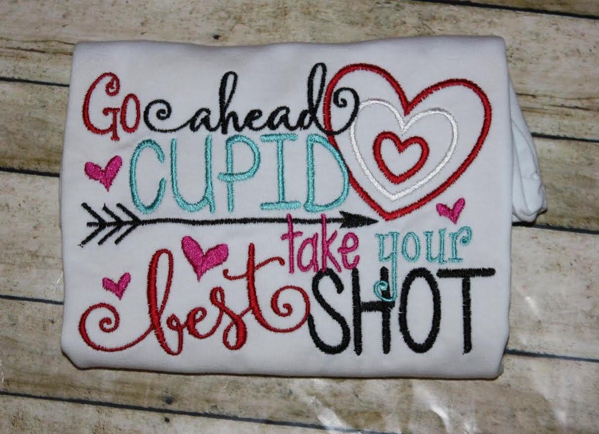 Valentine Shirt Go Ahead Cupid Take Your Best Shot