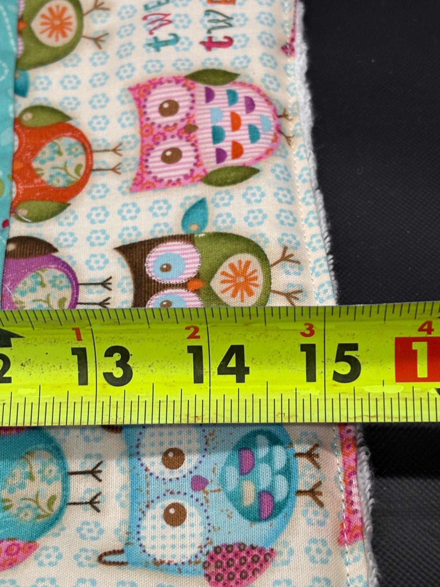 Owl Patchwork Baby Burp Cloth for Baby Girl