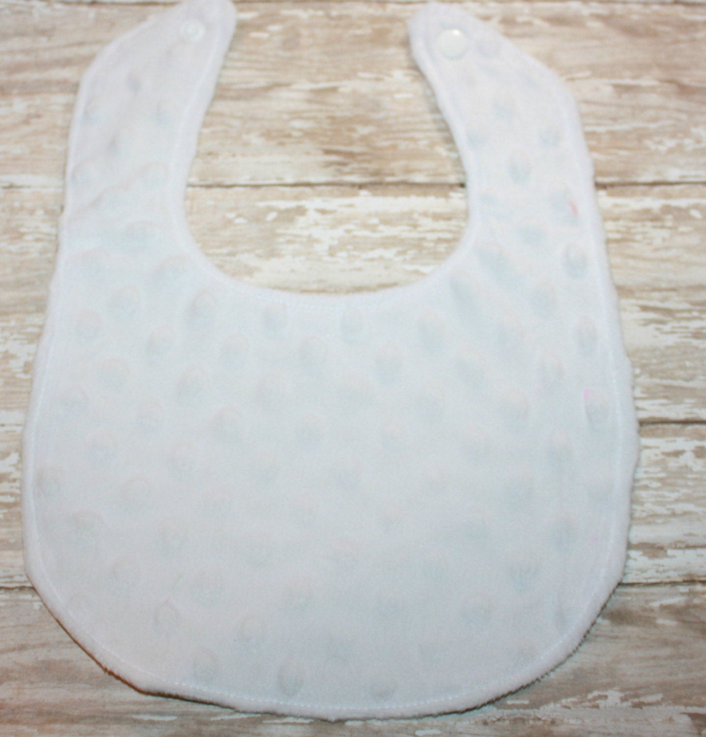 Navy Polka Dot Baby Bib: Personalized Cotton Bib