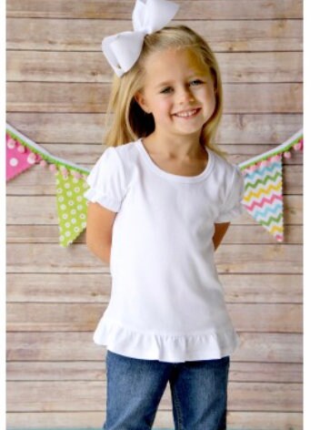 Girls Valentine Shirt: Embroidered XOXO Heart - Pinks & Teal